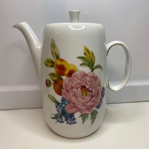 Vintage ROYAL WORCESTER Fine Porcelain PERSHORE 5 Cup Teapot Very Rare